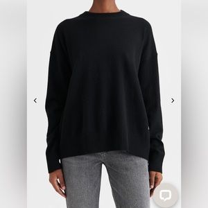 BLACK CASHMERE CREWNECK
